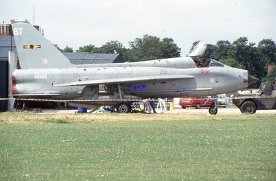 35mm Flugzeug Dia Lightning XS452 bei Cranfield 1994