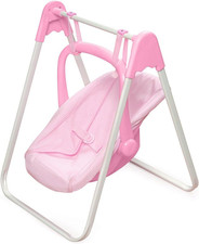 Columpio para muñecas - Columpio de juguete ajustable para muñecas de 18 pulgadas con marco resistente, L