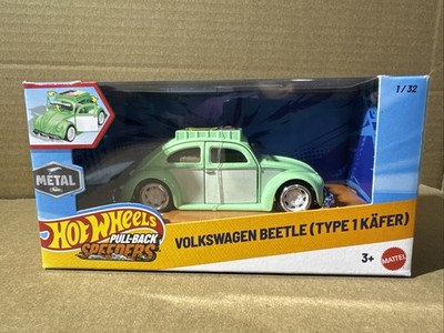 Hot Wheels Pullback Speeders Volkswagen Beetle Type 1 Kafer Car Toy NEW