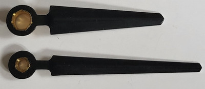 New Old Stock Clock Hand Set (Hour & Minute) Black Colour PARTS REPAIR C39