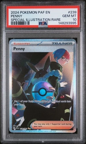 2024 POKEMON PAF EN-PALDEAN FATES SPECIAL ILLUSTRATION RARE #239 PENNY PSA 10