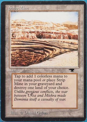 Strip Mine (a Even) Antiquities PLD Land Rare MAGIC CARD (ID# 516214) ABUGames