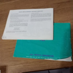 Dragon Warrior 2 Nintendo NES 1989 Edition Cartridge and Manual 