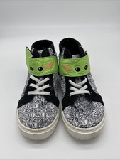 THE MANDALORIAN Baby Yoda Black White Hi Yop Active Shoes Kids Size 11