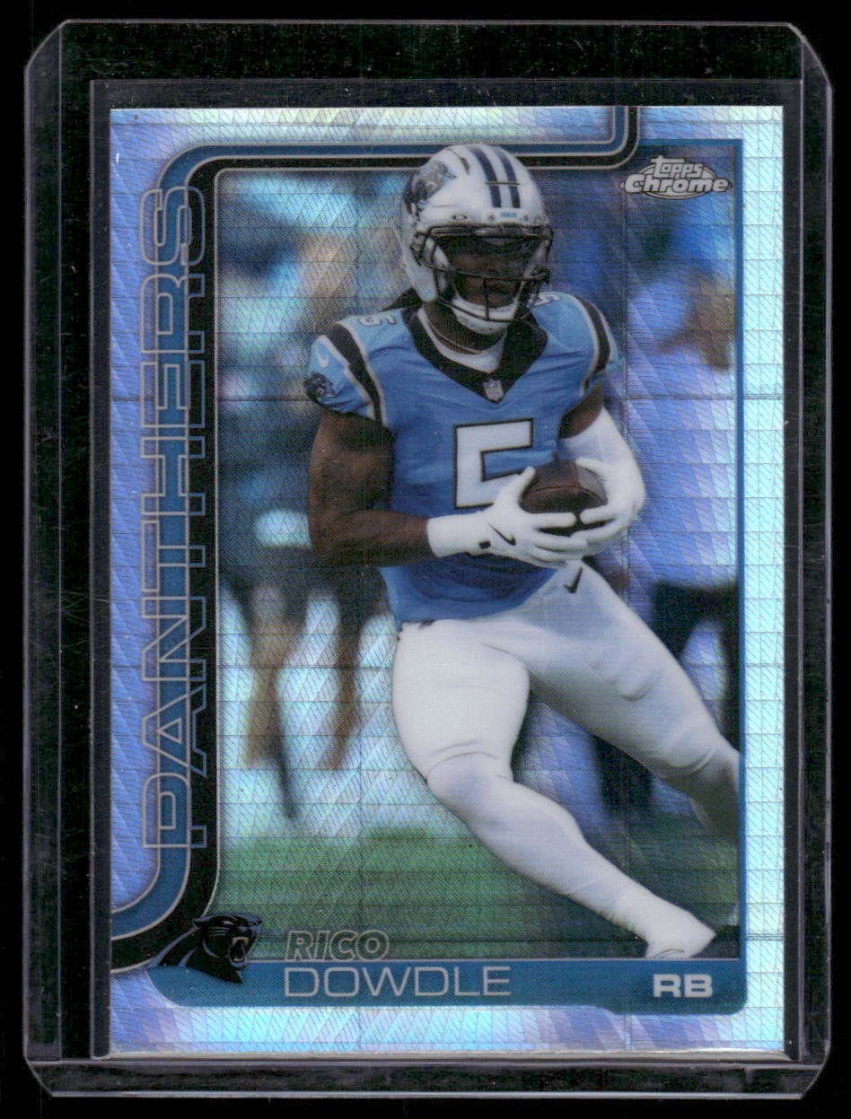 2025 Topps Chrome #43 Rico Dowdle Topps Refractor