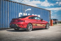 Heckansatz Diffusor Passend FüR Mercedes-Amg C43 Coupe C205 Schwarz-Rot