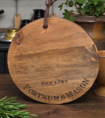 40 cm Fortnum & Mason Unque Holz Käsebretter Platte mit Aufhängeband 