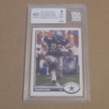 Upper Deck 1991 Emmitt Smith #172 Rookie Dallas Cowboys BGS Graded Card