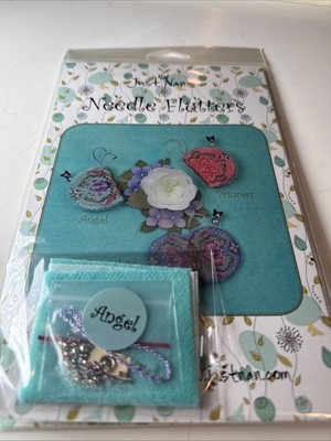 Just Nan Counted Cross Stitch Kit Needle Flutters Angel JN226A Embellishments