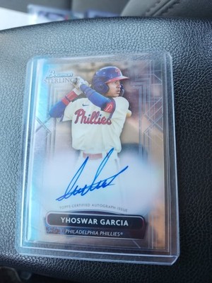 YHOSWAR GARCIA 2022 Bowman Sterling Philadelphia Phillies RC Auto #PA-YG