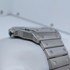 2025 Unworn Cartier WHSA0015 de Santos 39.8mm Steel Hand Wound Skeleton Watch 3