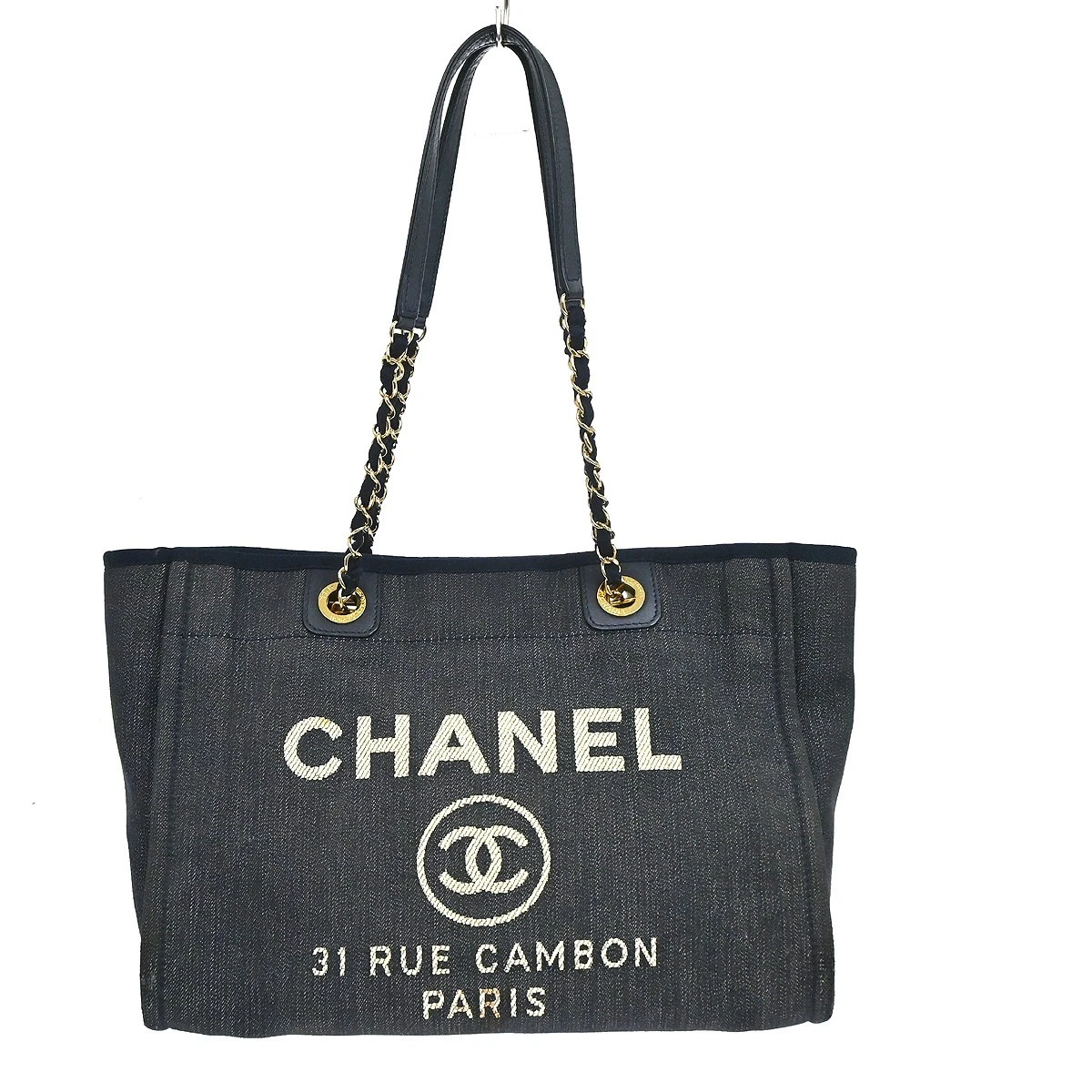 25+ CHANEL Denim Exterior Tote Bags & Handbags for Women for sale