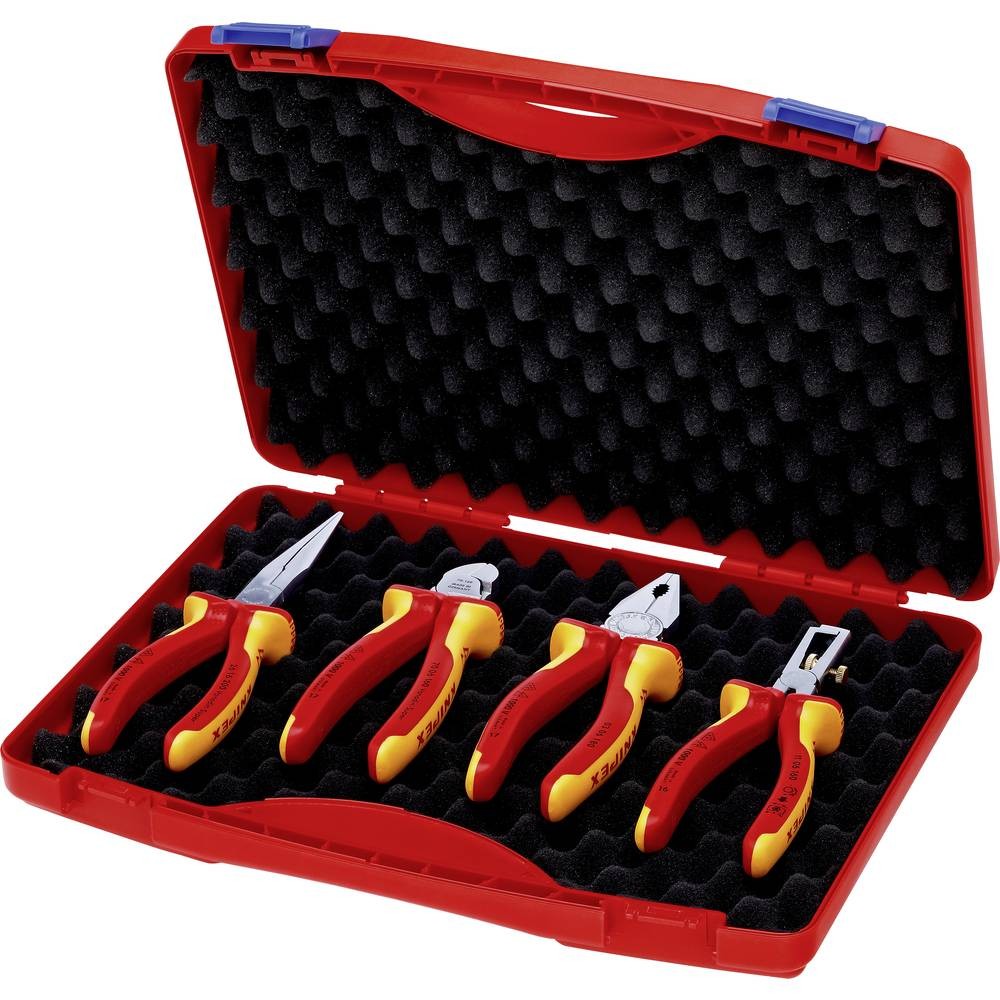Évitez les arcs électriques avec le jeu Knipex 00 20 15 VDE de pinces isolées 1000V