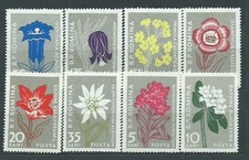 Romania - Mail 1957 Yvert 1517/24 ** Mnh Flowers