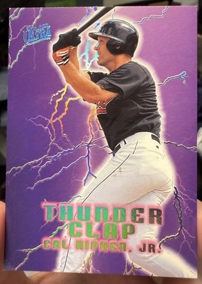 1996 Fleer Ultra Cal Ripken Jr. Thunder Clap #17 Orioles