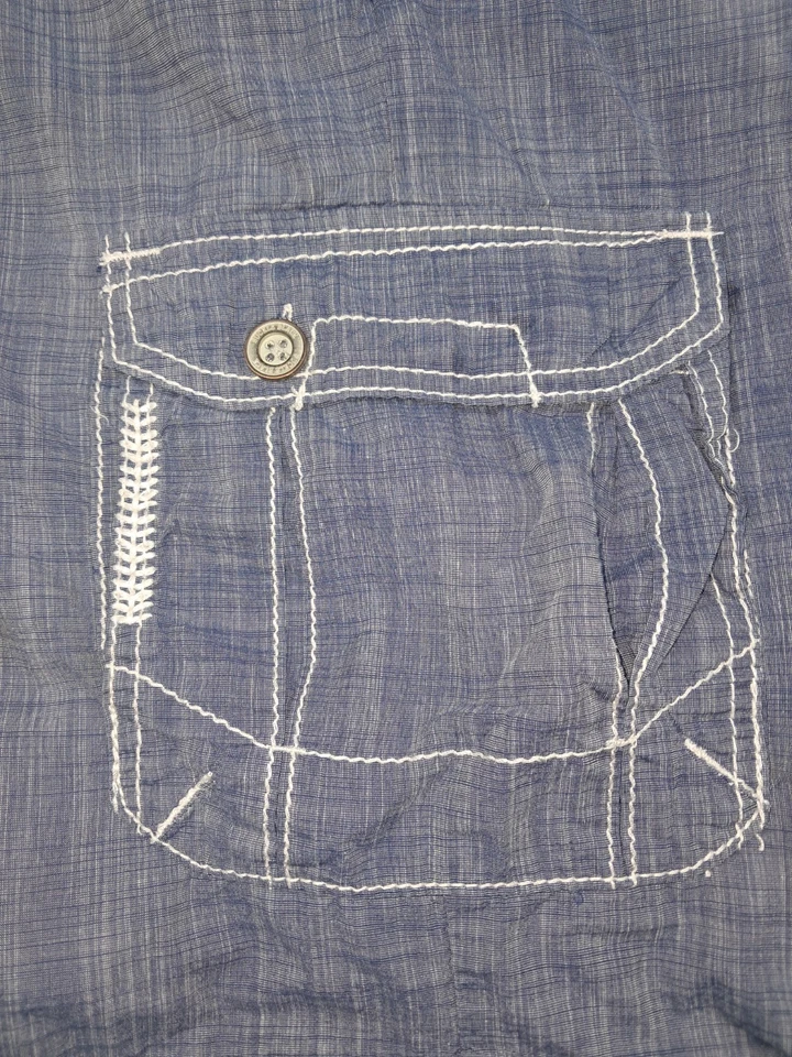 Pantalones cortos de mezclilla negros con hebilla para hombre 34x24 Magic ligeros Foto 3 de 4