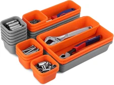 Valuemax 21 PCS Tool Box Organizer Set, PP Material Interlocking Tool Organizer
