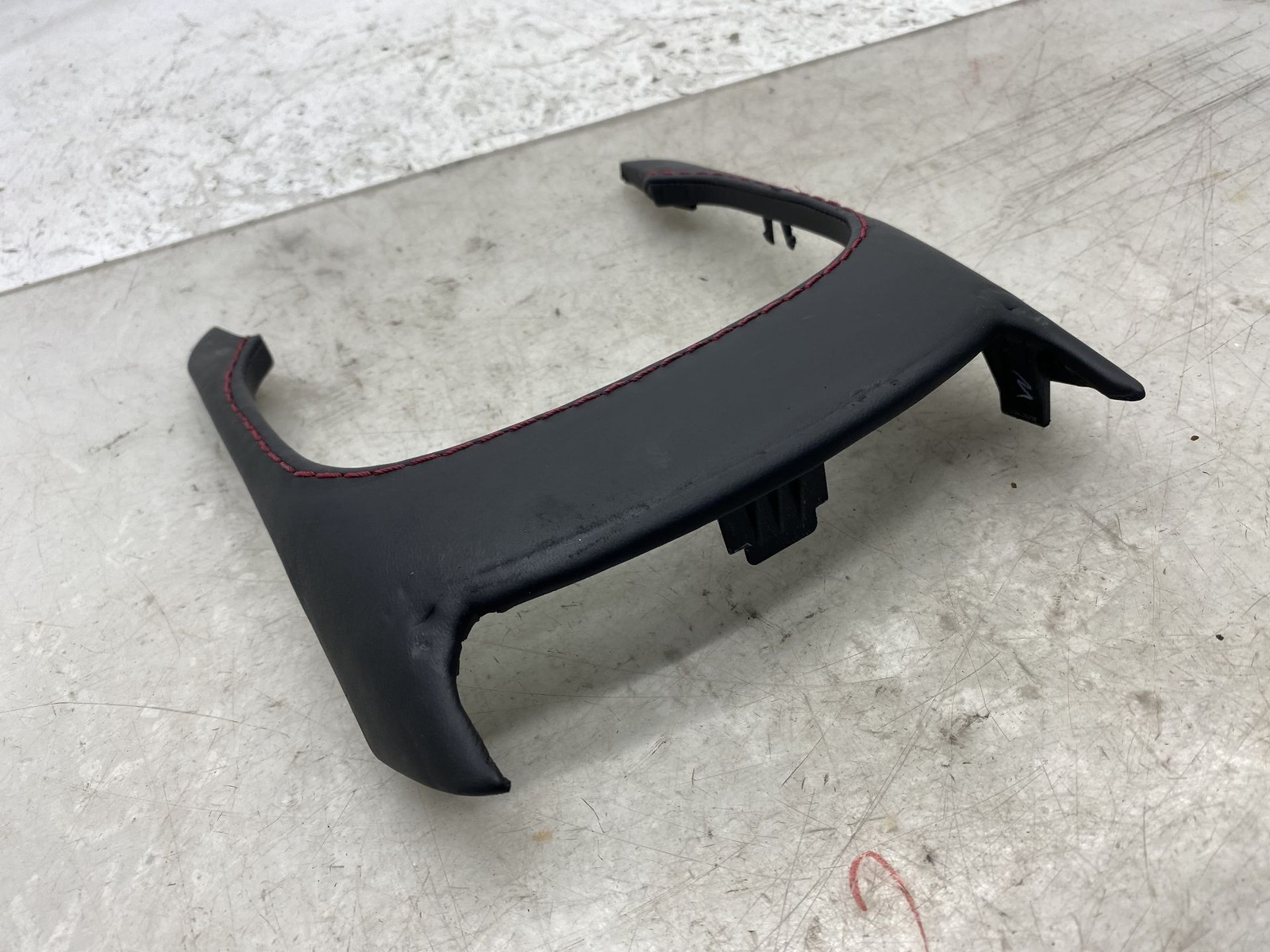 2019-2023 ASTON MARTIN VANTAGE OEM CENTER CONSOLE TRIM PANEL W/RED STITCHING