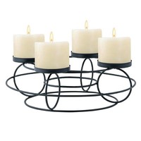 Moderne Deko Adventskranz KerzenstäNder Weihnachtsdeko Rosew Schwarz