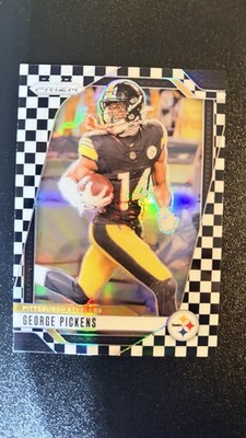 2024 Panini Prizm George Pickens Black+White Check Board Cowboys