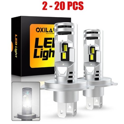 2-20X H4 9003 LED Headlamp Hi Low Beam Bulb 6500K Super Bright White Lamp OXILAM
