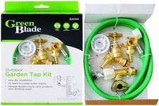 Deluxe Brass Outdoor Tap Kit External Garden Tap & Fittings Set Diy Self Cutting
