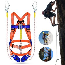 Safety Belt with Lanyard Work Protection Harness Tree Climbing Fall Arrest Kit