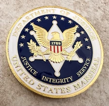 United States Marshal Service Challenge Coin 