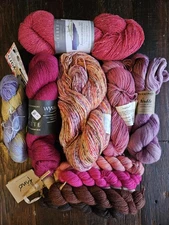 Merino Silk High End Luxerious Fiber Yarn Darn Good Yarn Lot