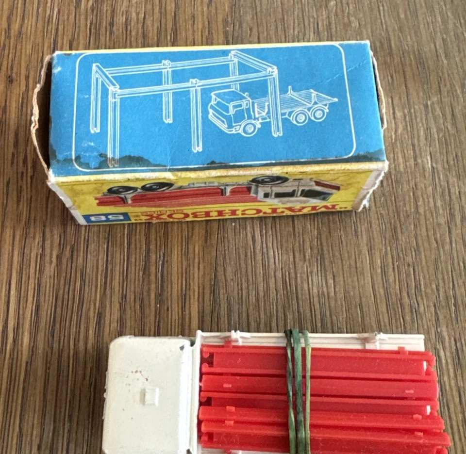LESNEY MATCHBOX SERIES, 1968, NEW MODEL #58 D.A.F. GIRDER TRUCK, NEW IN BOX Engl - Image 4 of 4