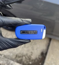 DODGE CHALLENGER CHARGER  BLUE SRT REDEYE KEY FOB WITH LOGO (SHELL ONLY!!!)