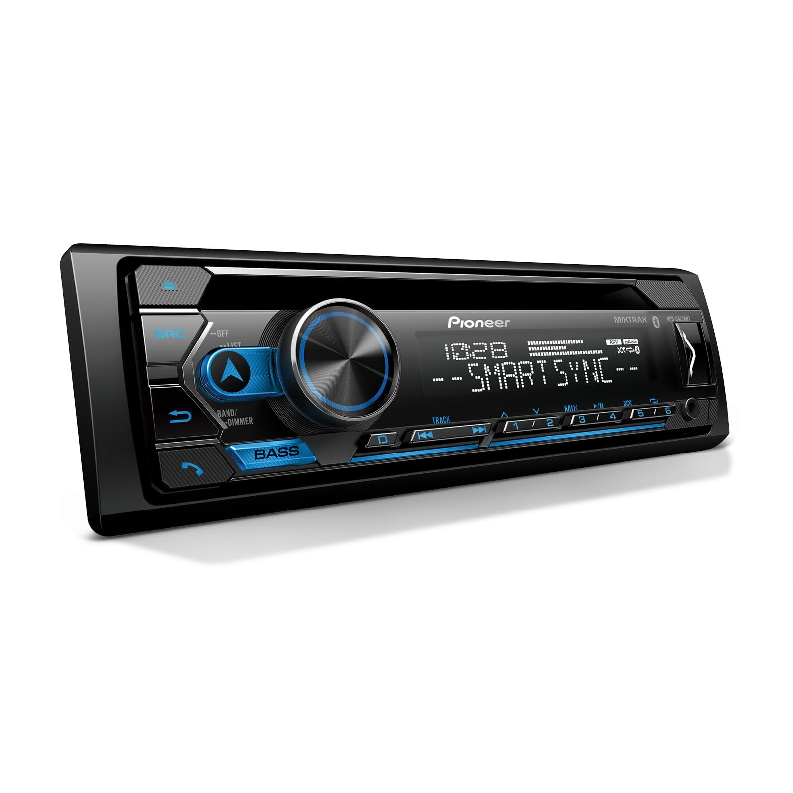 DEH-S4220BT 1-Din CD Receiver &ndash; Bluetooth, USB/AUX, Color Change, FLAC, AM/FM...