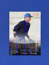 2011 Playoff Contenders #DT55 Cristhian Adames Draft Ticket Auto autograph G