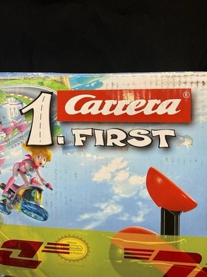 CARRERA FIRST MARIO KART SLOT CAR 2 CONTROLLER BLUE RACE TRACK w/ YOSHI CAR VTG
