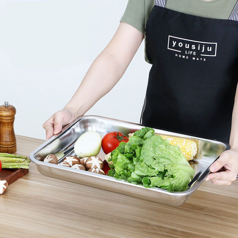 Grillschale Edelstahl 2er Set - Wiederverwendbare Grillpfanne