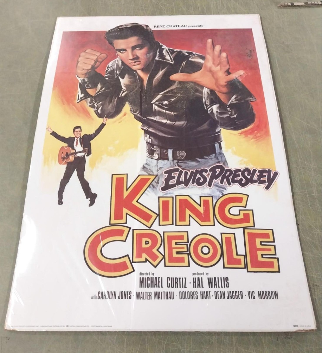 King Creole Elvis Presley 20x28 1958 Movie Poster Rene Chateau