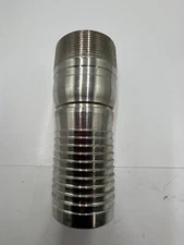 Hose Coupling Connector Crimp Threaded End Combination Nipple Chrome