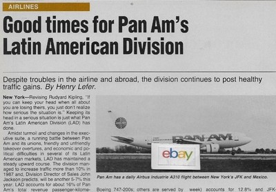 Pfanne Am Good Times Für Latein Amerika Geschäftsbereich A310 & 747 Atw Magazin
