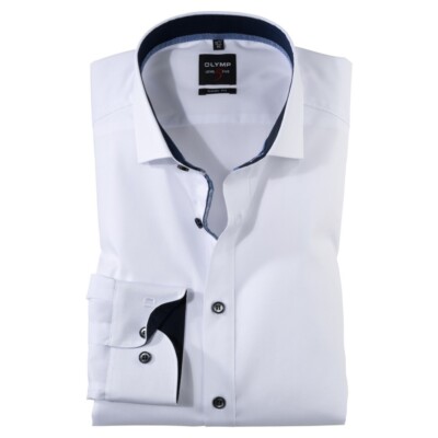Olymp Level Five Herren Businesshemd extra langer Arm weiß 076769 00