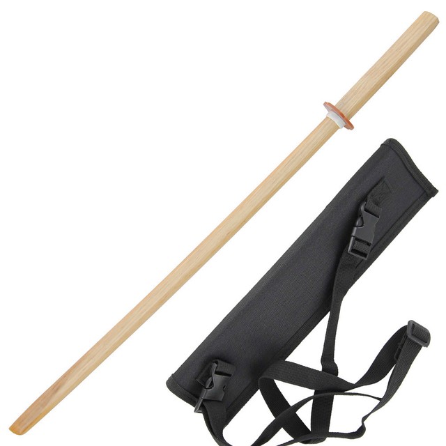 Martial Arts Practice Kendo Kata Wooden Bokken Sheath Combo for sale