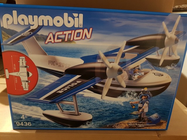 playmobil police seaplane