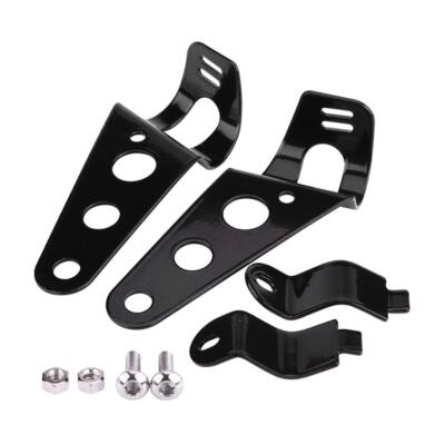 Headlight Bracket1 Pair Stainless Steel Motorcycle Headlight Bracket Fork Sma...