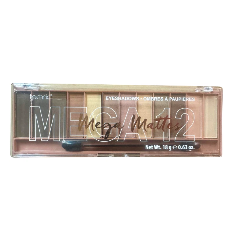 Technic Eyeshadow Palette Mattes Matte Bronze Smokey Eye Shadow Eye Makeup Mega - Image 2 of 2