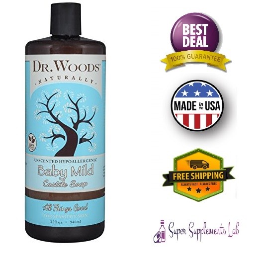 PURE ORGANIC LIQUID CASTILE SOAP Unscented Plant Based