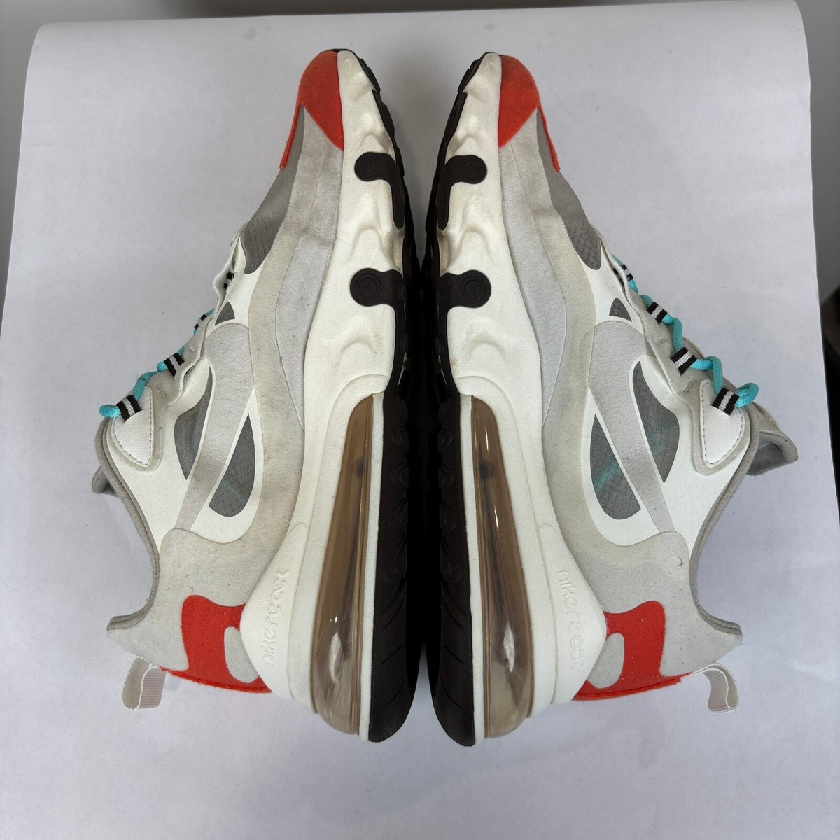 Nike Air Max 270 React Light Beige Chalk Running Sneakers Shoes Men\'s 11.5 Nike Men main image 4