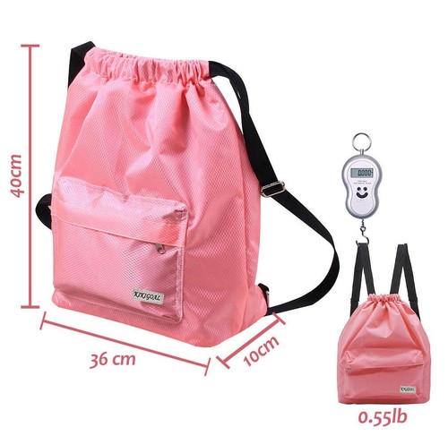 Dry Wet Separated Swimming Bag Portable Drawstring Backpack Waterproof Gym Sport - Picture 3 of 9