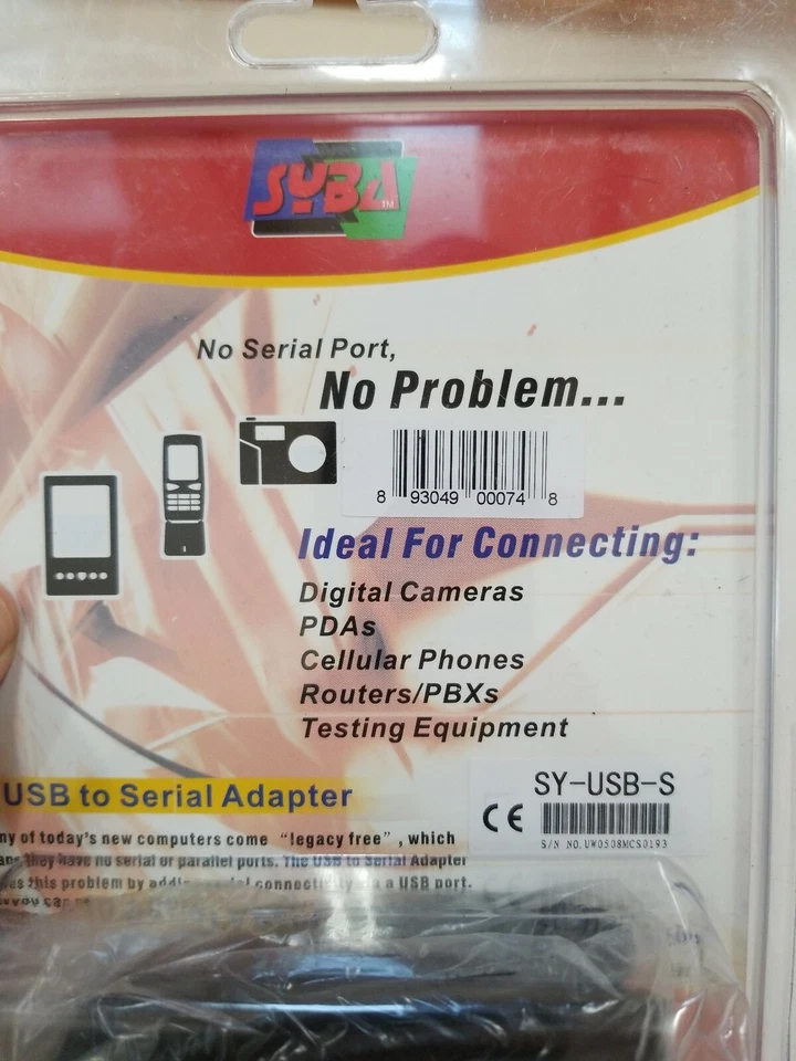 SYBA USB TO SERIAL (DB-9) Connect your legacy serial devices via USB - Image 3 of 4