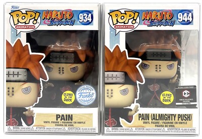 Funko Pop! Naruto Shippuden Pain SE #934 & Pain Chalice Exclusive #944 Glow