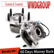 Pair Front Wheel Hub Bearings For Chevy Cobalt HHR Pontiac G5 Pursuit Saturn Ion