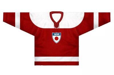 Retro Team Japan Ice Hockey Jersey Embroidered Custom Any Name